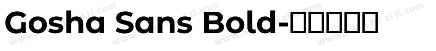 Gosha Sans Bold字体转换